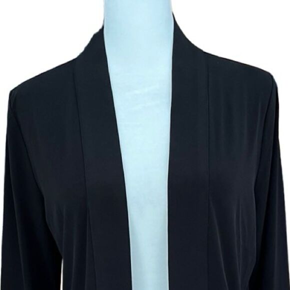 Calvin Klein Women's Long Sleeve Open front Cardigan Shrug, black, size M - Picture 4 of 8